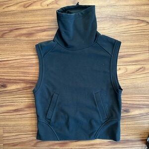 Nike Black Sleeveless funnel neck  Tank Top